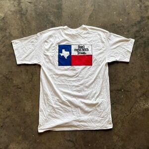 Vintage 90s Don't mess with Texas T shirt Size XL